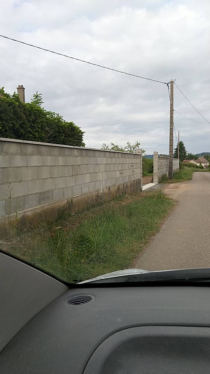 Cloture cours de travaux