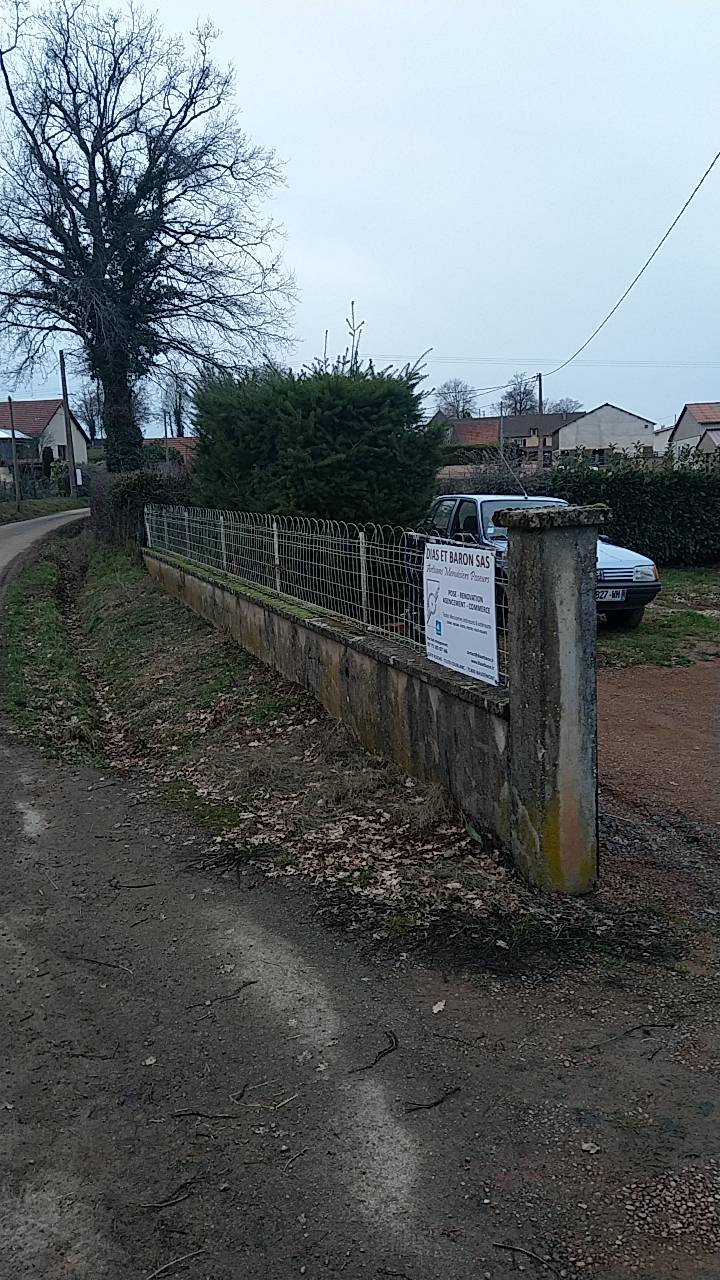 Cloture avant travaux